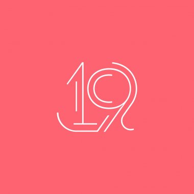 basamak çağdaş numarası 19 logosu