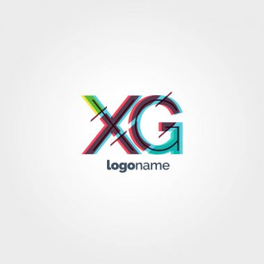 XG çok renkli logo harfleri