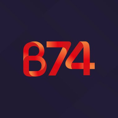 harf ve rakam logo B74