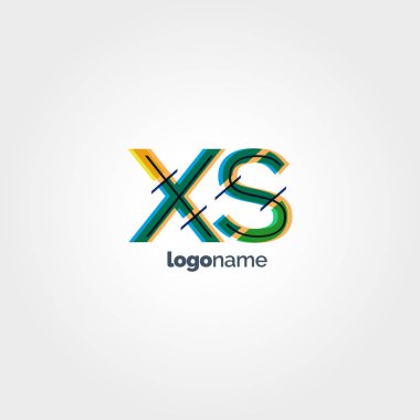 XS çok renkli logo harfleri