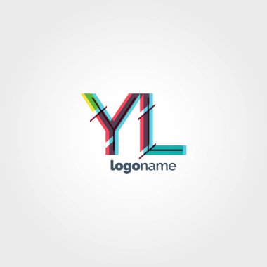 Yl çok renkli logo harfleri