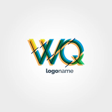 Logo wq çok renkli harfler