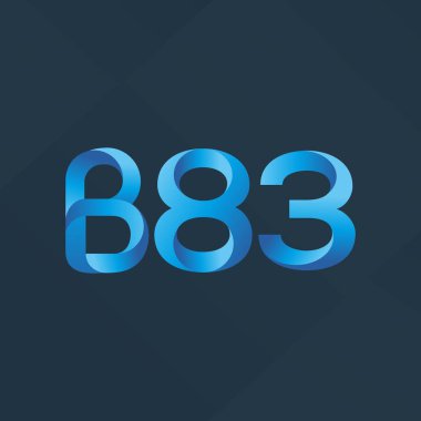 harf ve rakam logo B83