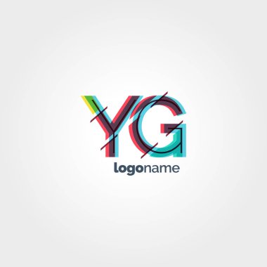 YG çok renkli logo harfleri