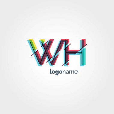 WH çok renkli logo harfleri