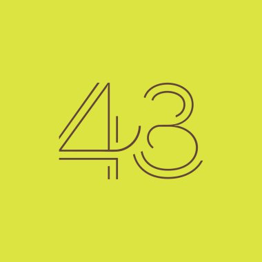 basamak çağdaş number 43 logosu