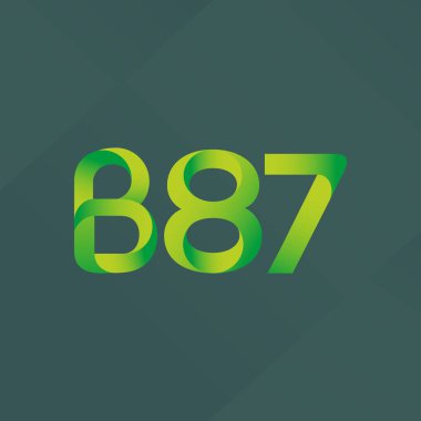 harf ve rakam logo B87