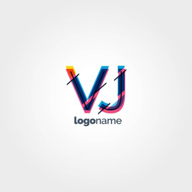 ortak harf logo Vj