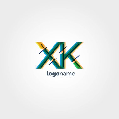 XK çok renkli logo harfleri