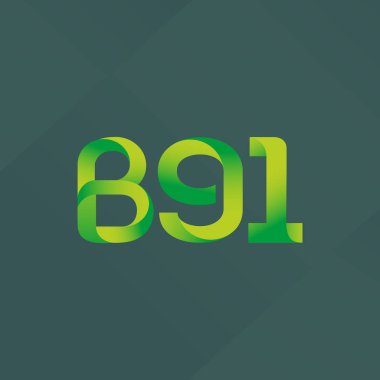 harf ve rakam logo B91