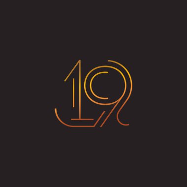 basamak çağdaş numarası 19 logosu