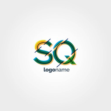 SQ bağlı harf logo