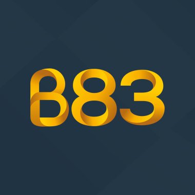 harf ve rakam logo B83