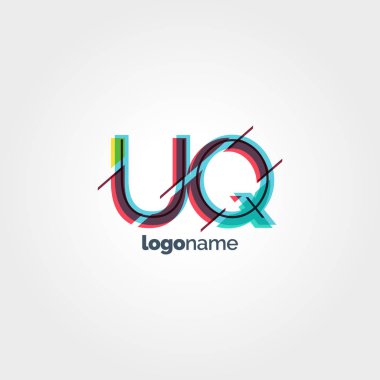 Bağlı Uq harf logo