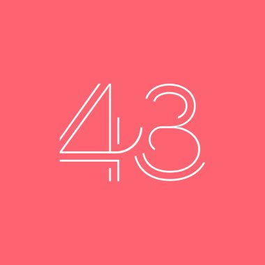 basamak çağdaş number 43 logosu