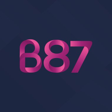 harf ve rakam logo B87