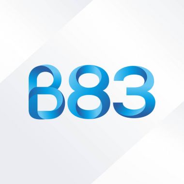 harf ve rakam logo B83