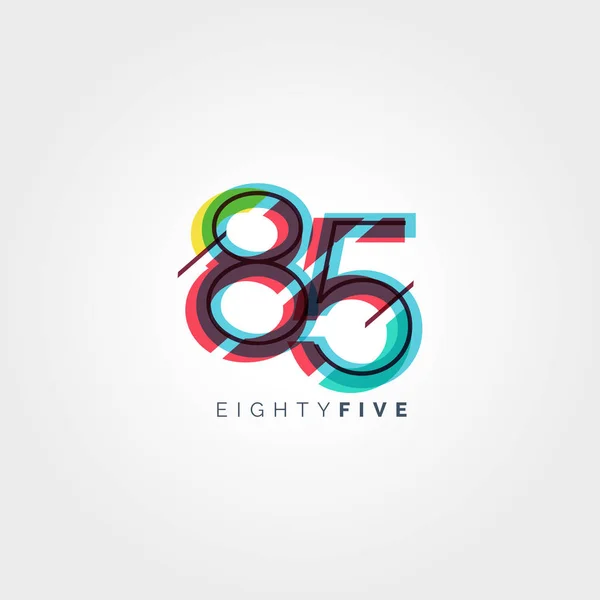 85 numéro Logo Icône — Image vectorielle