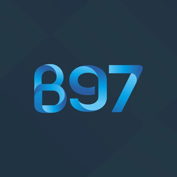 字母与数字标志 B97 — 图库矢量图片