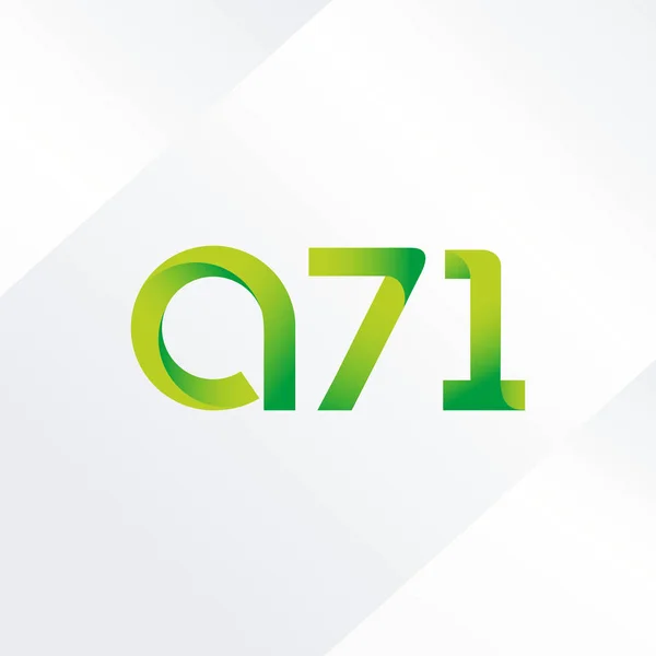 Γράμμα και αριθμός λογότυπο Α71 — Διανυσματικό Αρχείο