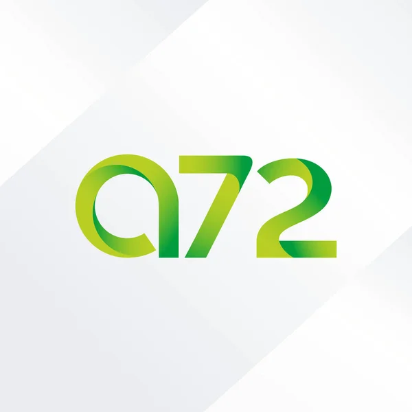 Γράμμα και αριθμός λογότυπο A72 — Διανυσματικό Αρχείο