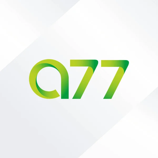 Betű és szám logó A77 — Stock Vector