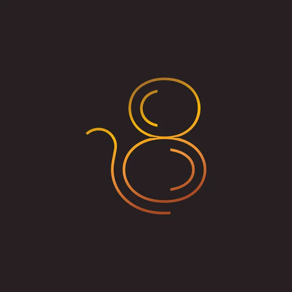 Dígitos logotipo contemporáneo de la empresa — Archivo Imágenes Vectoriales