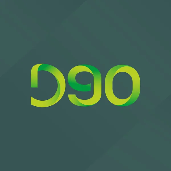 Logotipo de letra y dígito d90 — Vector de stock