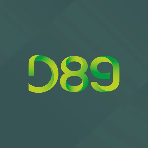 Letter en cijfer logo d89 — Stockvector