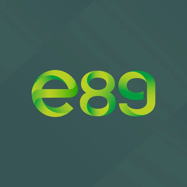 Logotipo de letra y dígito E89 — Archivo Imágenes Vectoriales