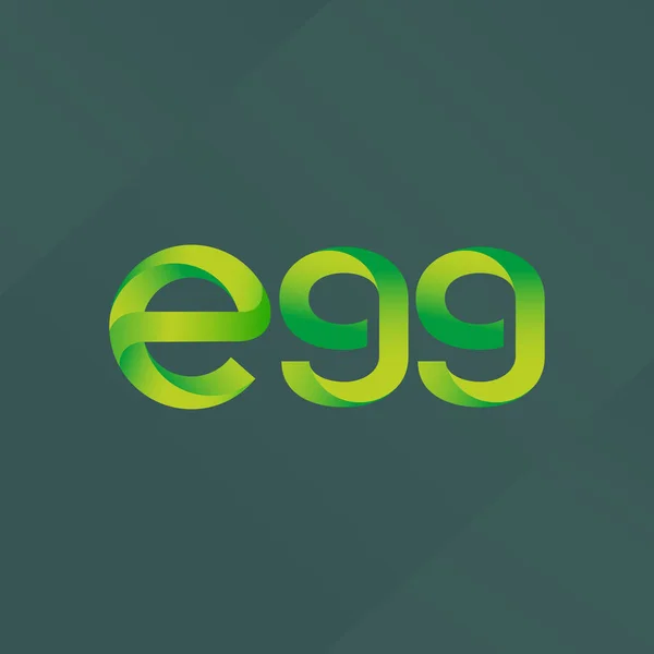 Буква и цифра логотип E99 — стоковый вектор