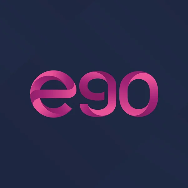 Logotipo da letra e do dígito E90 — Vetor de Stock