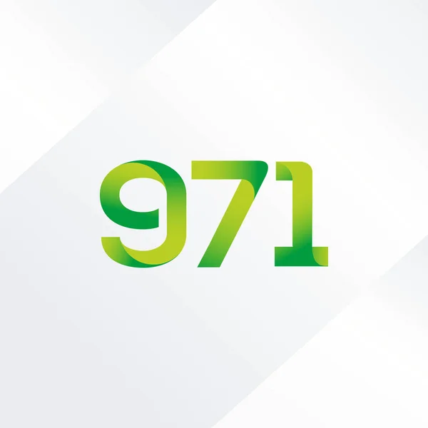 Logo huruf dan nomor G71 - Stok Vektor