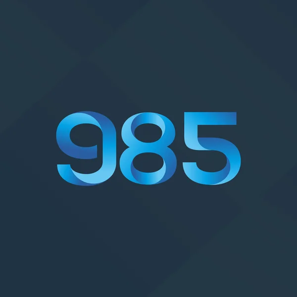 Letra y número logo G85 — Vector de stock