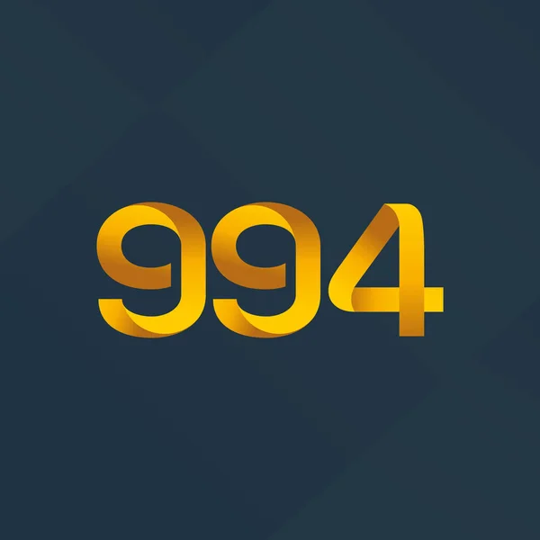 Lettera e numero logo G94 — Vettoriale Stock