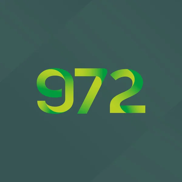 Logo lettre et numéro G72 — Image vectorielle