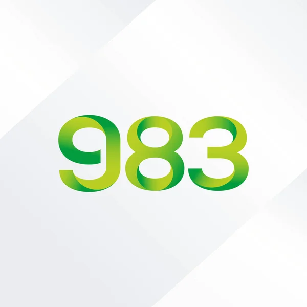Letra y número logo G83 — Vector de stock