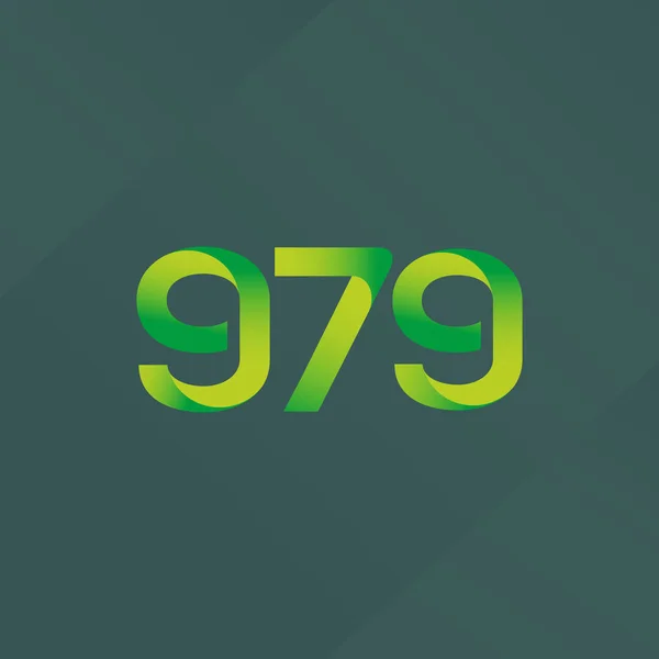 Litery i liczby logo G79 — Wektor stockowy
