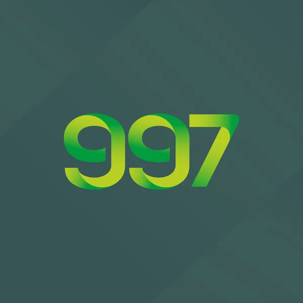 Logotipo da letra e do número G97 —  Vetores de Stock