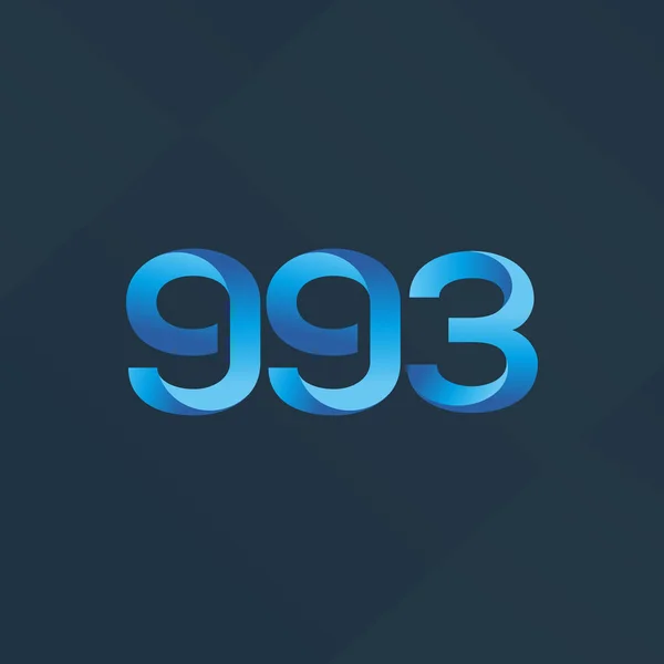 Lettera e numero logo G93 — Vettoriale Stock