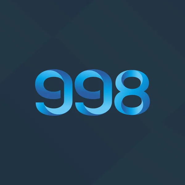 Logotipo de letra e número G98 — Vetor de Stock