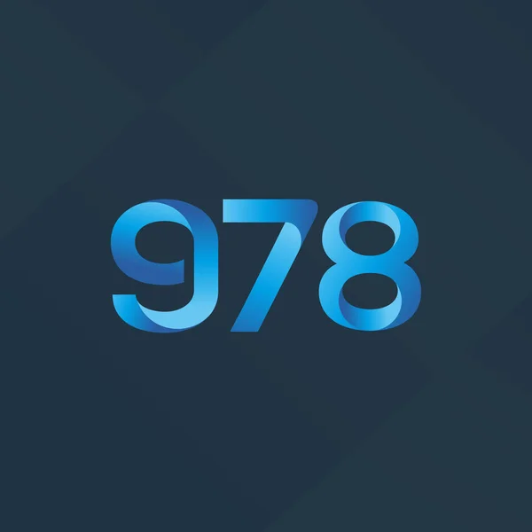 Lettera e numero logo G78 — Vettoriale Stock