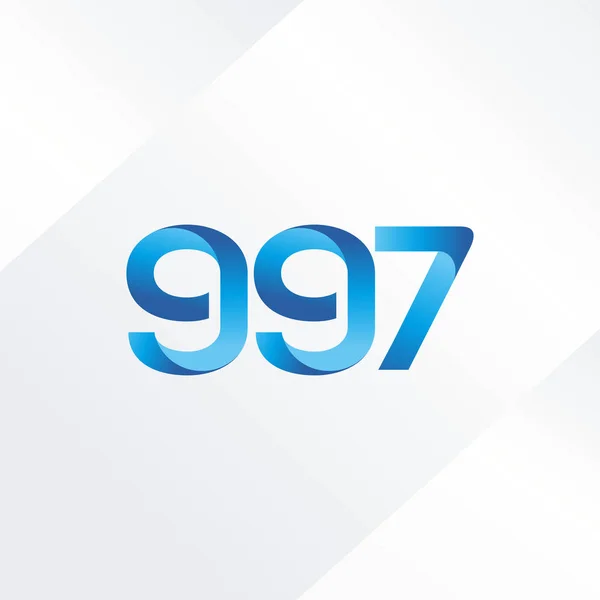 Letra y número logo G97 — Vector de stock