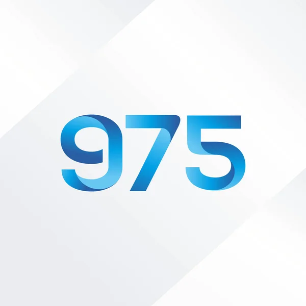 Litery i liczby logo G75 — Wektor stockowy