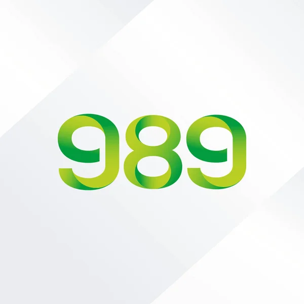 Logotipo da letra e do número G89 —  Vetores de Stock