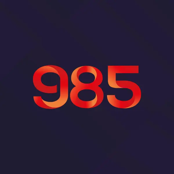 Litery i liczby logo G85 — Wektor stockowy