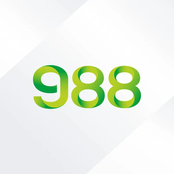 Logo lettre et numéro G88 — Image vectorielle