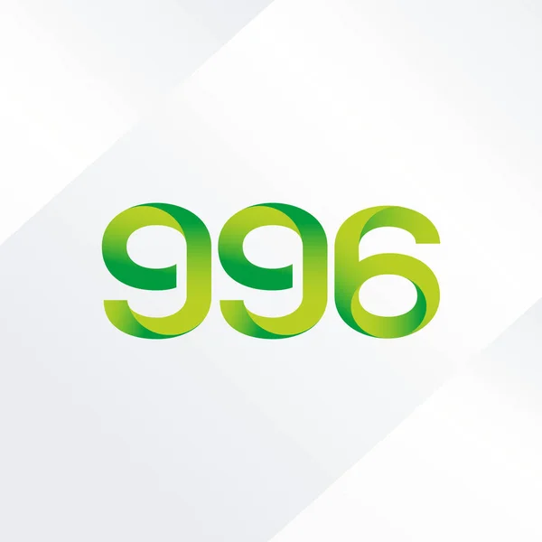 Logotipo de letra y número G96 — Vector de stock