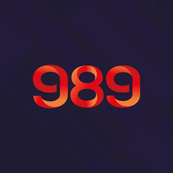 Logo lettre et numéro G89 — Image vectorielle
