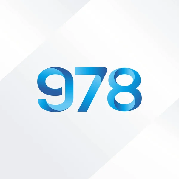 Brev och antal logotyp G78 — Stock vektor